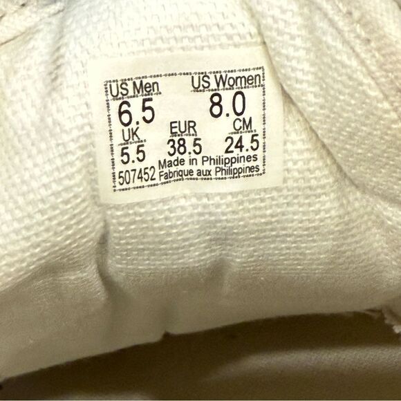 Vans size 8, white old skool canvas sneakers, skate shoes, gently worn - Picture 6 of 6